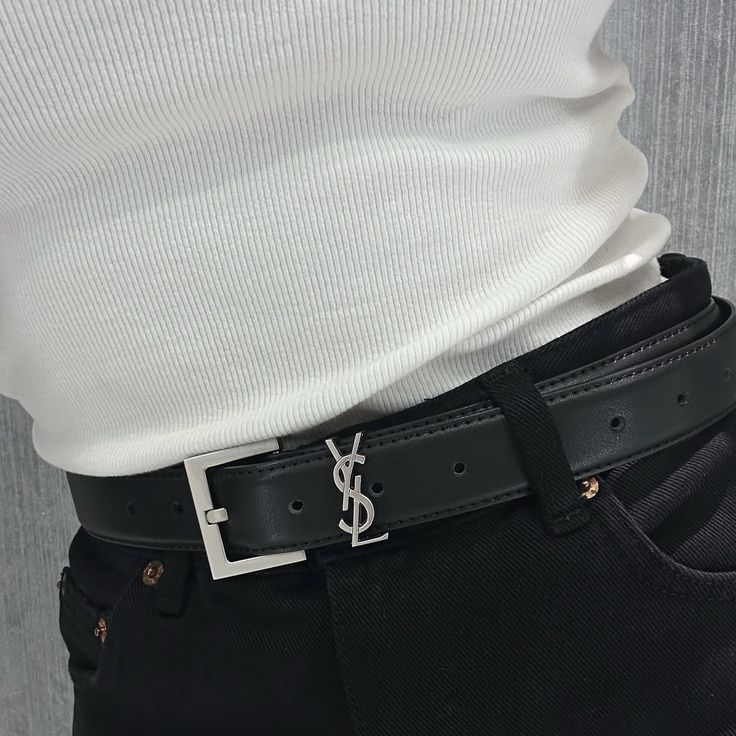 Ceinture YSL en cuir
