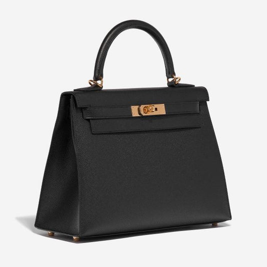 HRMS Kelly 28 Epsom Noir - vue 2