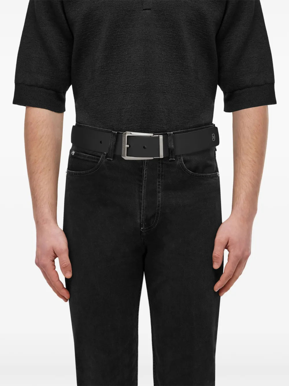 ceinture  Ferragamo réversible à logo gravé
