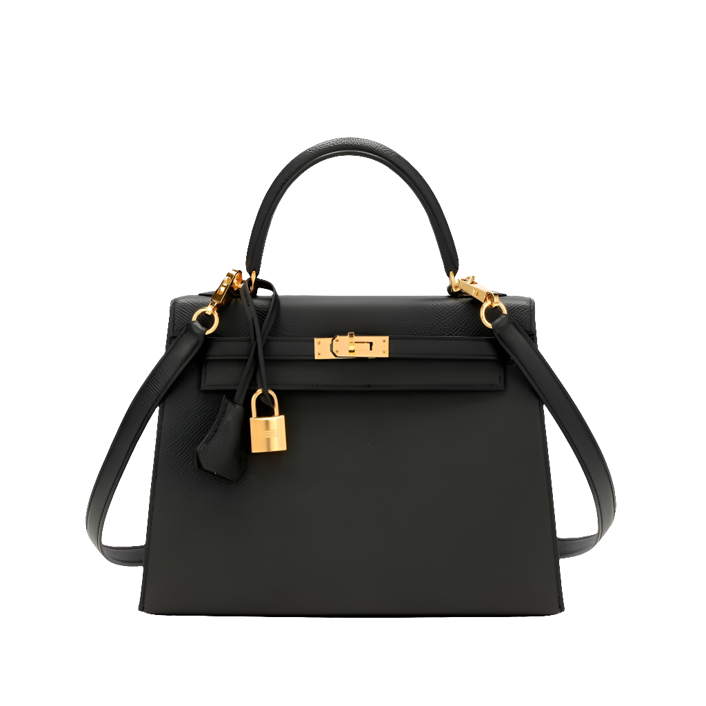 HRMS Kelly 28 Epsom Noir - vue 1