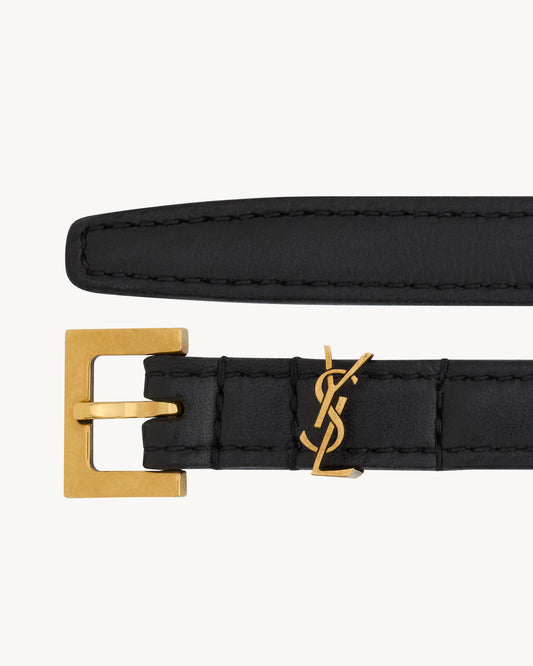 Ceinture YSL en cuir