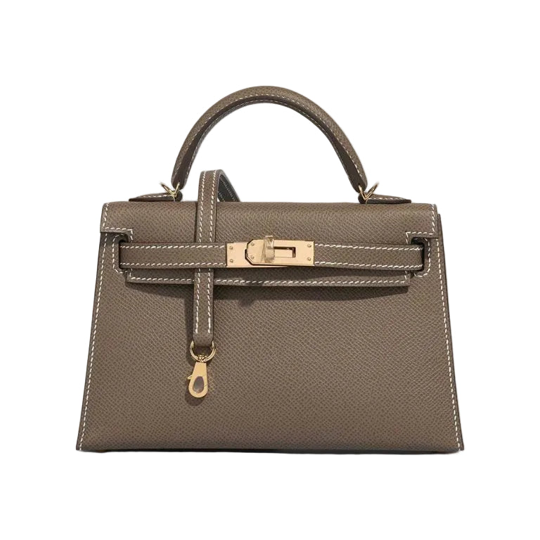 Hermes Kelly Mini Epsom Etoupe - vue 1