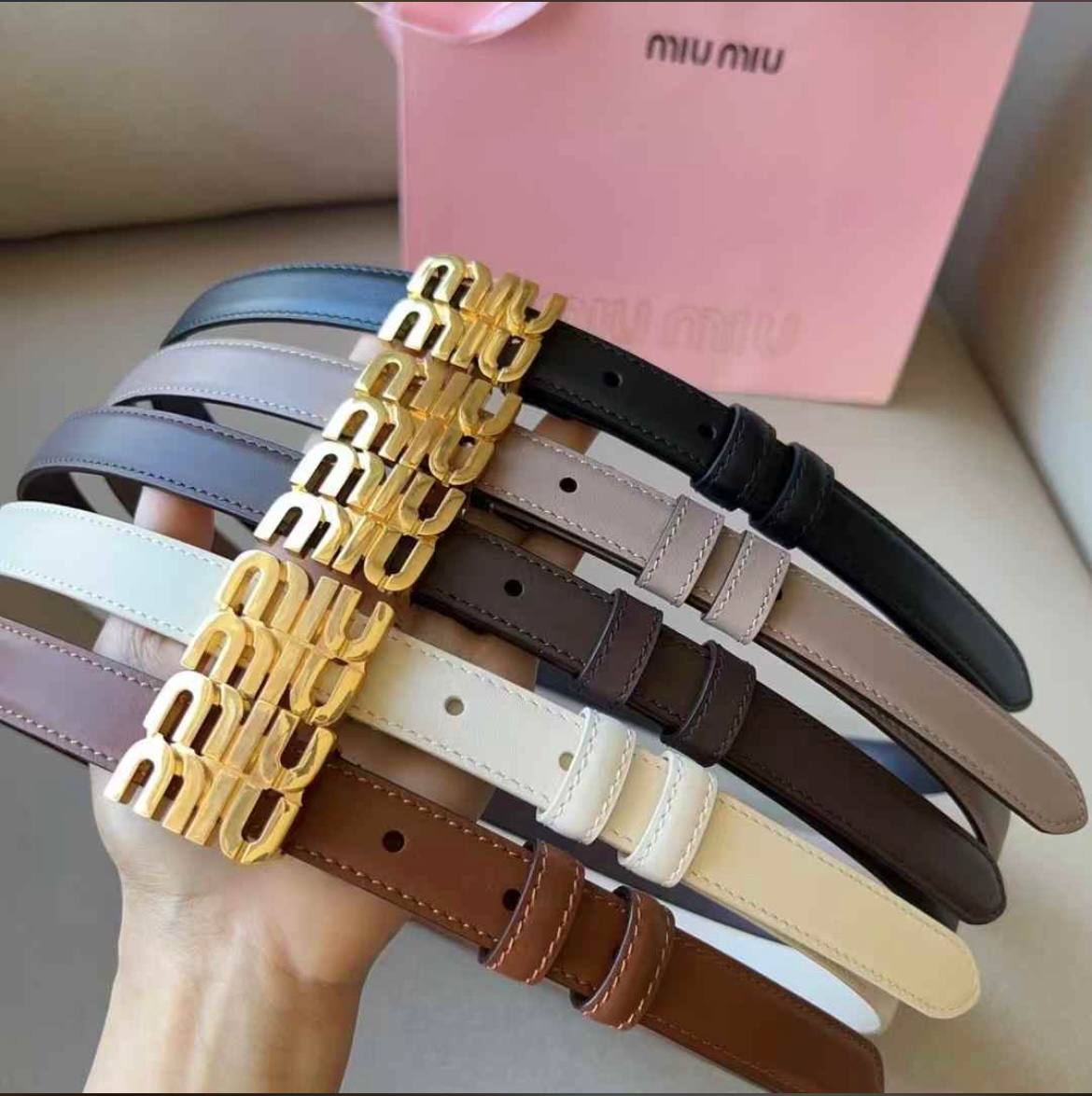 Miu Miu Ceinture Marron - vue 4