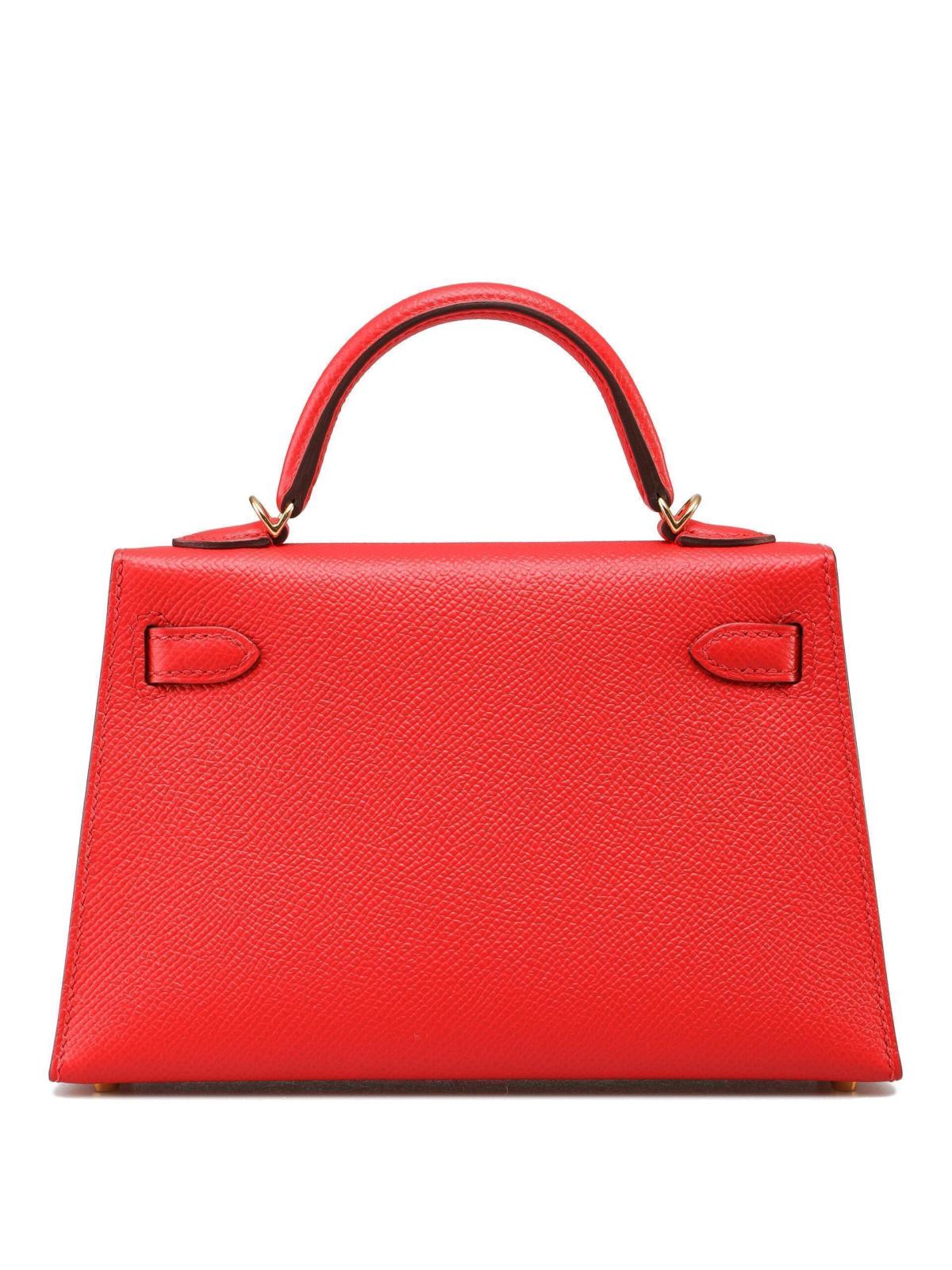 Hermes Mini Kelly 20 Rouge - vue 3