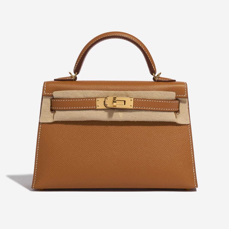 Hermes Kelly Mini Epsom Gold - vue 3