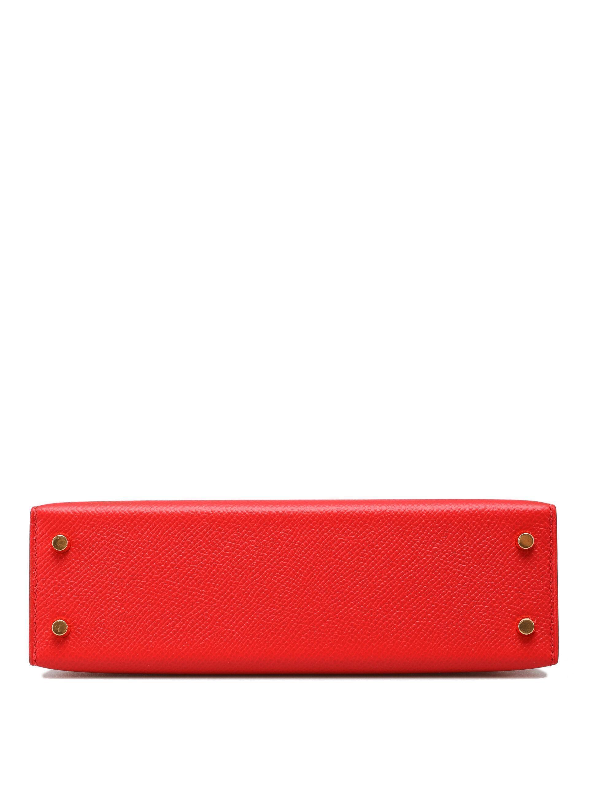 Hermes Mini Kelly 20 Rouge - vue 4